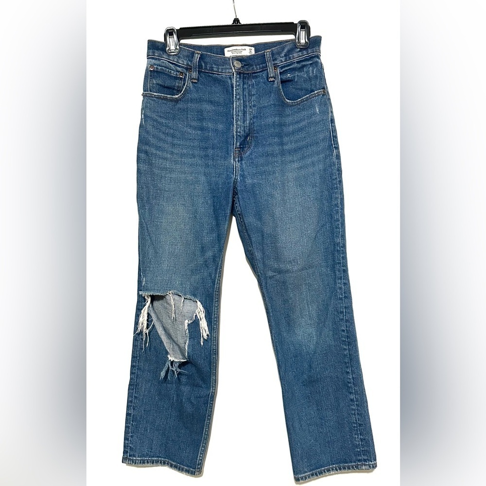 Abercrombie & Fitch The Ankle Straight Ultra High Rise 6 Short